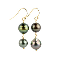 Whimsical Tahitian Pearl Earrings