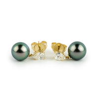 Tahitian Pearl & Diamond Sirène Earrings