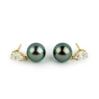 Tahitian Pearl & Diamond Sirène Earrings