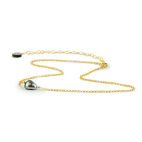 Tahitian Keshi Pearl Chain Choker Necklace on 14/20 Gold Filled