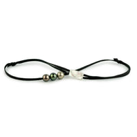 Tri-Colored 10.5-11mm Triple Eimeo Mana Necklace