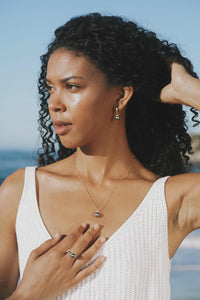 Golden Pink Tahitian Pearl & Diamond Halo Necklace