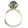 Deep Lavender Tahitian Pearl Petal Ring