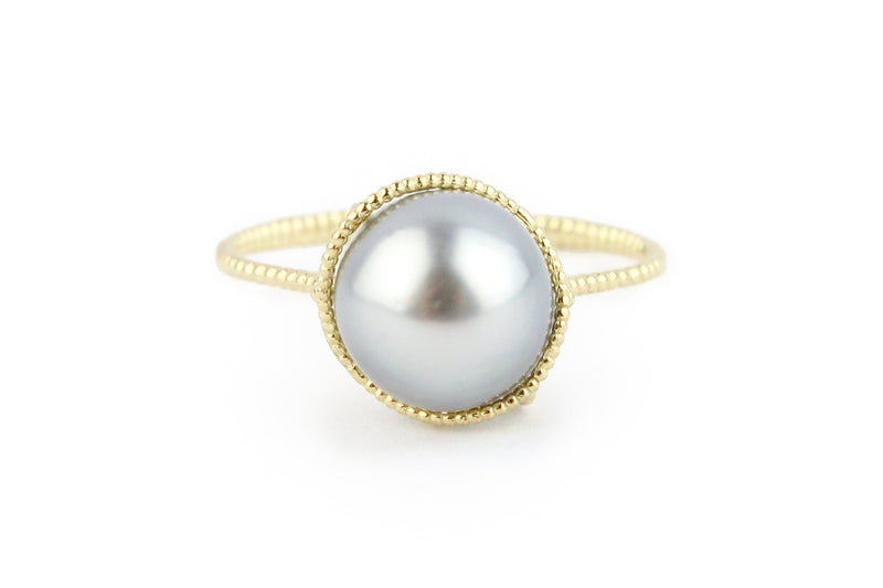 Tahitian White Pearl Mermaid Ring