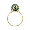 Glowing Green Tahitian Pearl Mermaid Ring