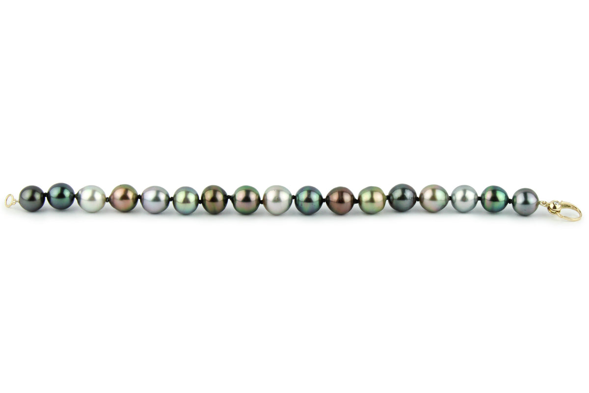 Multi-Color Melody 9-10.3mm Tahitian Pearl Bracelet