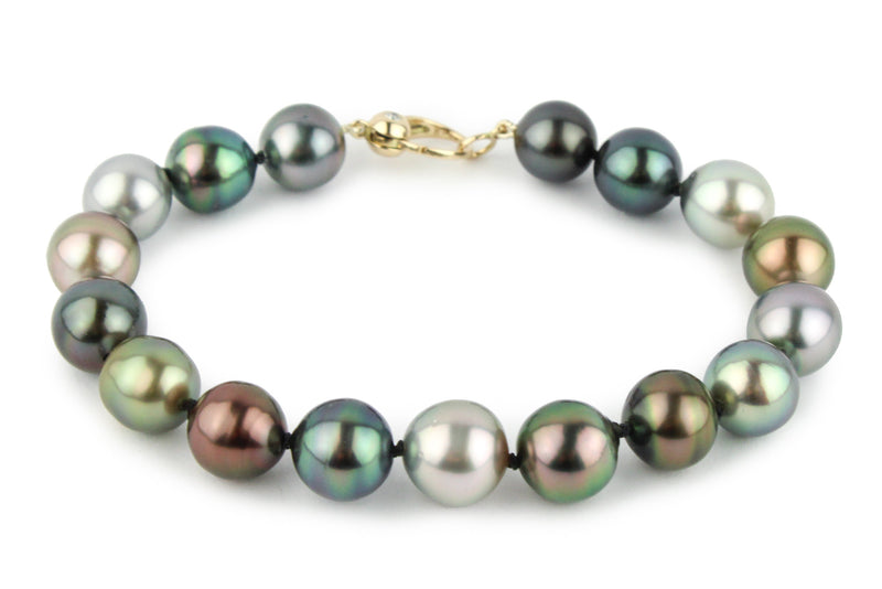 Multi-Color Melody 9-10.3mm Tahitian Pearl Bracelet