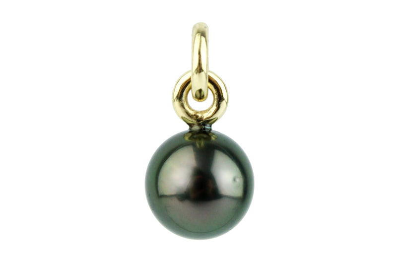 Dark Peacock 10.8mm Tahitian Pearl Rava Pendant