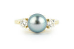 Tahitian Pearl & Diamond Bisou Ring