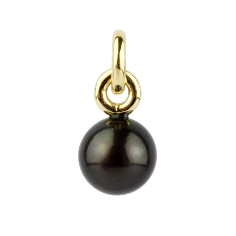 Black 9.5mm Tahitian Pearl Rava Pendant