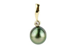 Tahitian Pearl & Diamond Astre Pendant