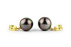 Tahitian Pearl & Yellow Sapphire Sirène Earrings