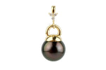 Tahitian Pearl & Diamond Mareva Pendant