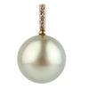 Golden Glow Tahitian Pearl & Diamond Éclat Pendant or Necklace on 14KRG