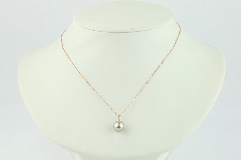 Golden Glow Tahitian Pearl & Diamond Éclat Pendant or Necklace on 14KRG