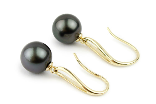 Eclipse Black 11mm Teardrop Hook Dangles