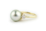 Tahitian Pearl & Diamond Bisou Ring