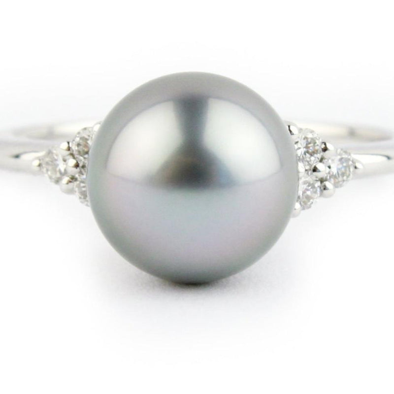 Tahitian Pearl & Diamond Toru Ring