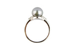 Tahitian Pearl & Diamond Toru Ring