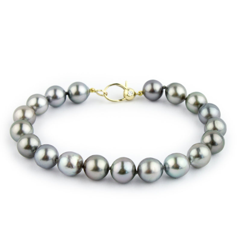 Silvery Pink Tahitian Pearl Bracelet