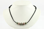 Quintuple Copper-Green 9.6-11.8mm Mana Pearl Necklace