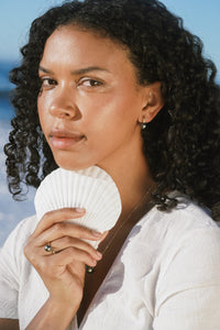 Stormy Blue Green 9.5mm Tahitian Pearl Lever Back Hoop Earrings