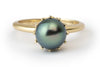 Royal Peacock Green Tahitian Pearl Ring