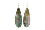 Kialoa Carved Mother of Pearl Earrings (Gold or Silver)