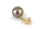 12.5mm pink green peacock Tahitian pearl pendant