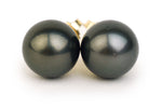 Black Beauty 12mm Statement Pearl Stud Earrings