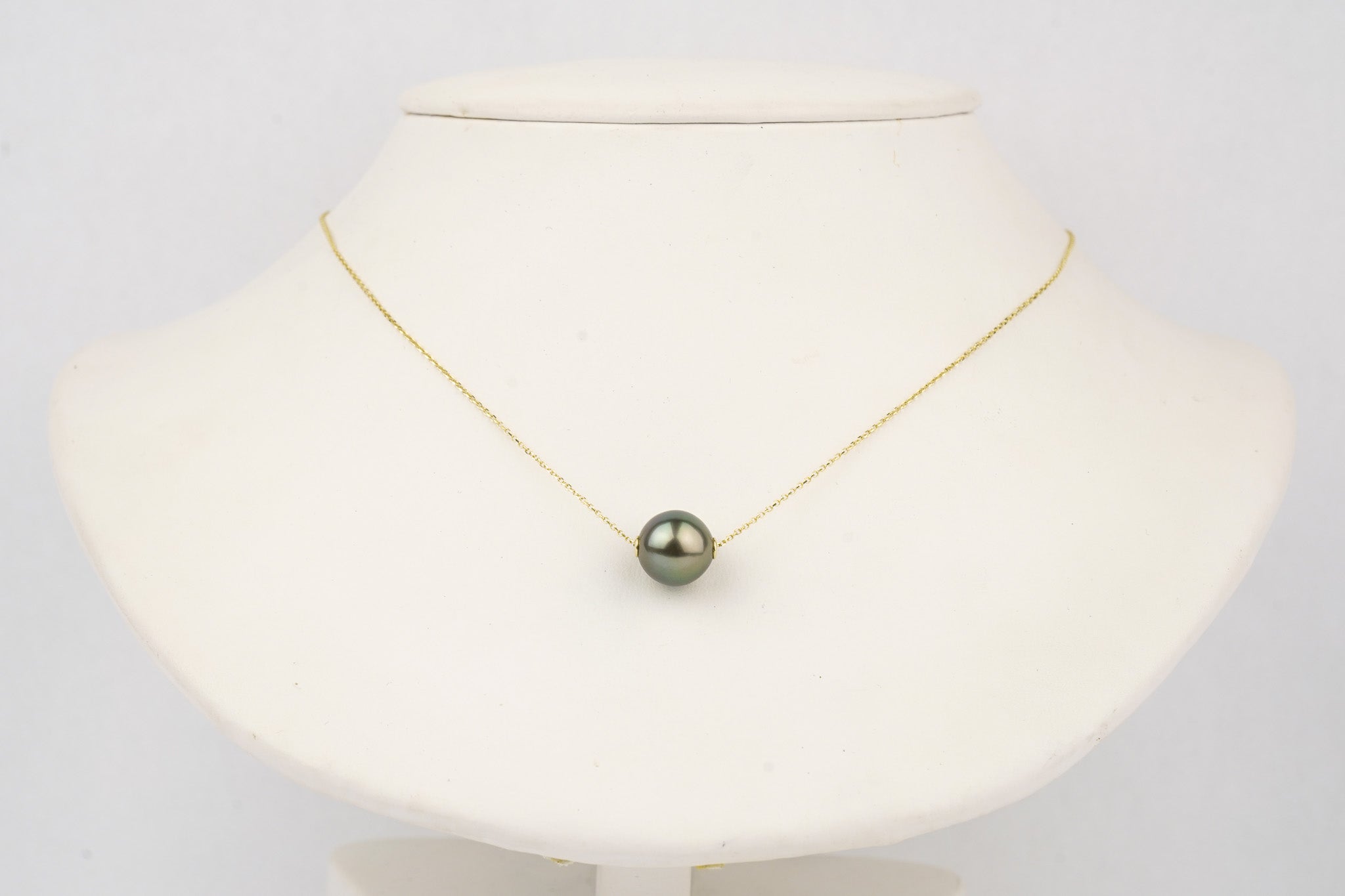 Tahitian Baroque Pearl Leather Adjustable Necklace- Various Sizes