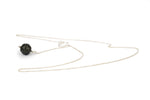 Carved Round 13.5mm Tahitian Pearl Lariat Chain Necklace