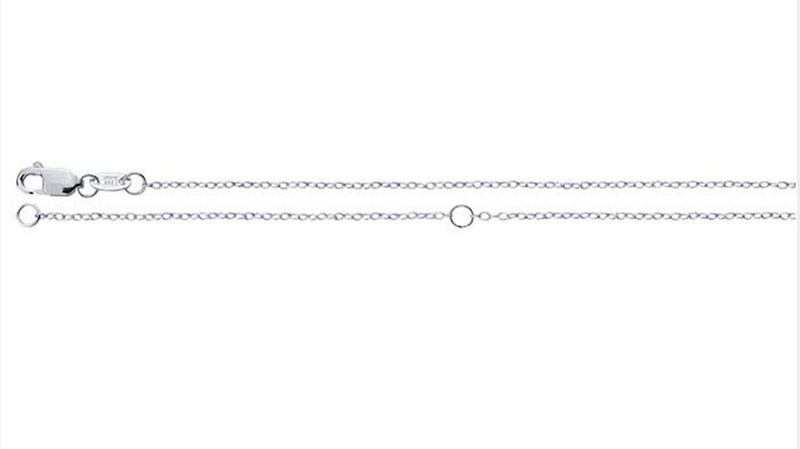 Sterling Silver 1mm Adjustable Diamond Cut Cable 16-20" Chain